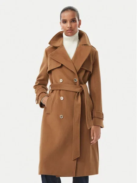 Michael Kors Palton de lână maro