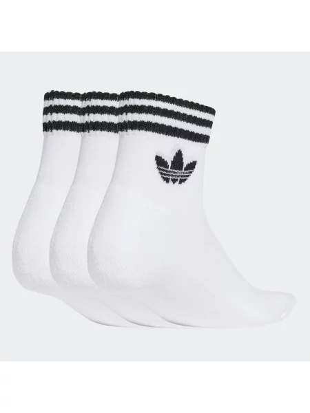 ADIDAS ORIGINALS Κάλτσες Ankle 3 Pairs μαύρο λευκό