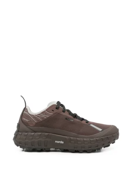 Sneakerși Norda cu imagine maro