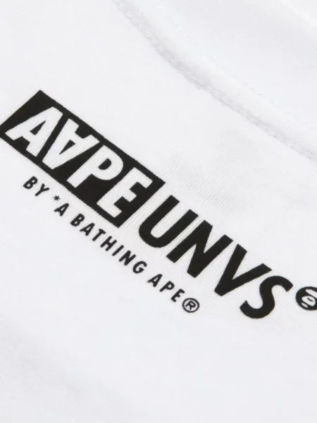 Tricou Aape By A Bathing Ape cu imagine alb