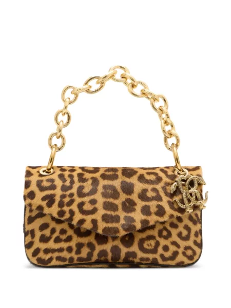 Colier Roberto Cavalli cu imagine cu model leopard maro