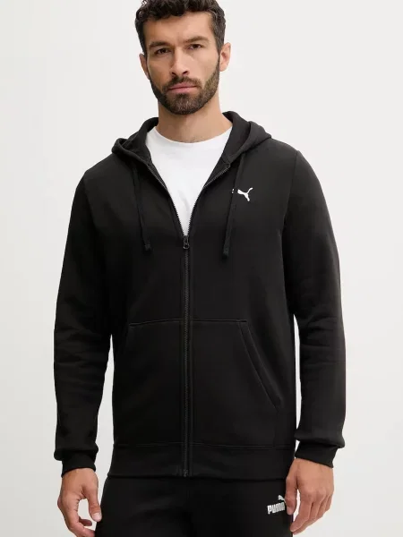 Pulover Puma s kapuco črna