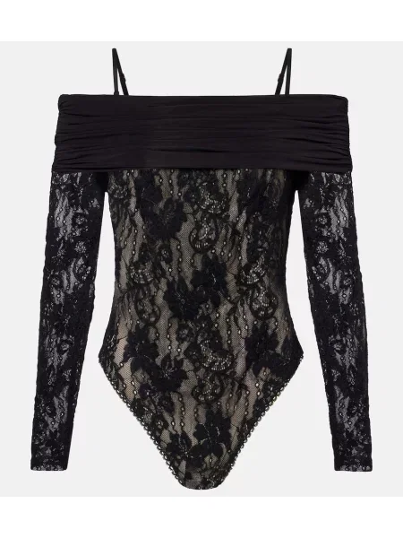 Body Zimmermann din dantelă negru