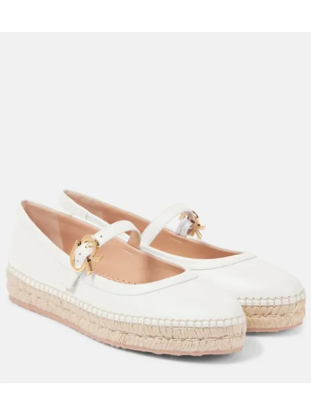 Espadrile Gianvito Rossi din piele alb