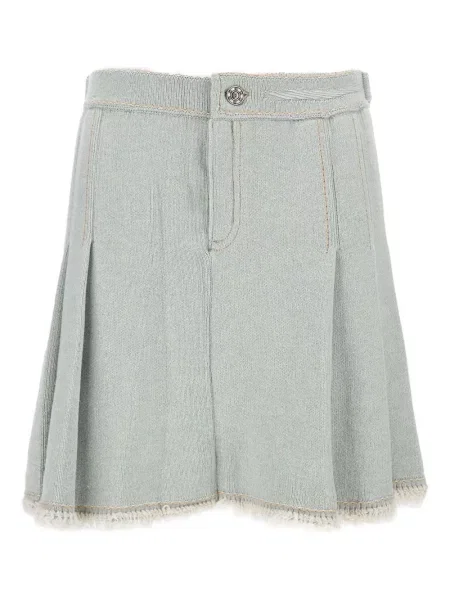 Fusta plisata Barrie plisată verde