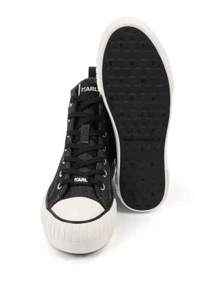 Sneakerși Karl Lagerfeld cu platformă albastru