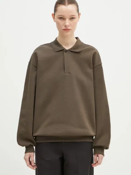 Однотонный свитер Pangaia зеленый