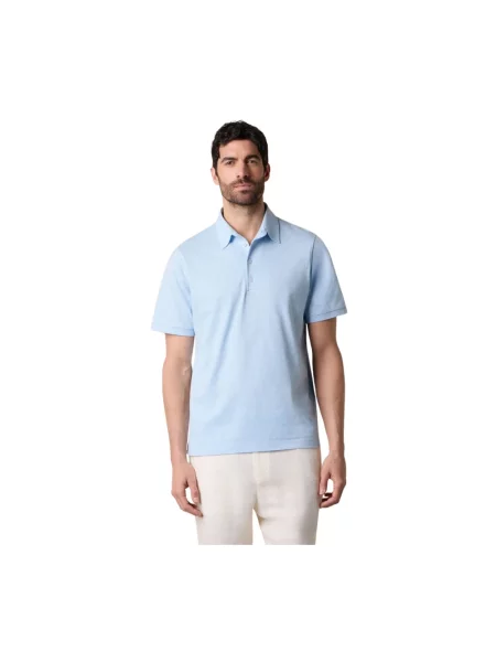Koszulka polo Brooks Brothers z dżerseju niebieska