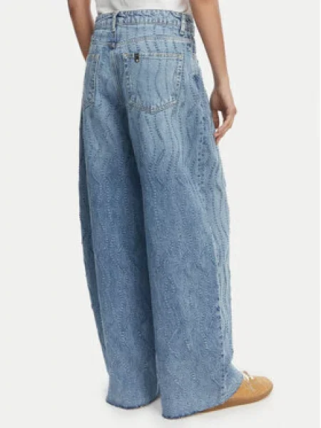 Liu Jo Džinsai Wide Leg mėlyna