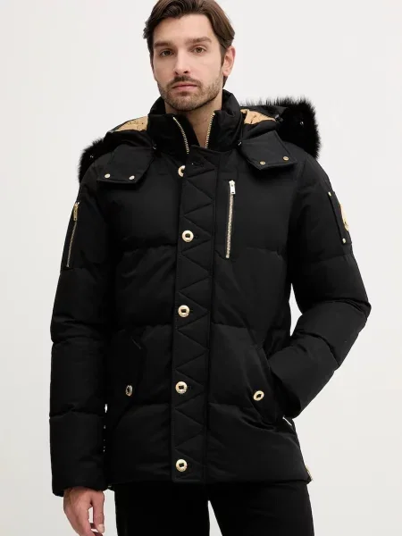 MOOSE KNUCKLES geacă de puf Gold 3Q de iarnă negru