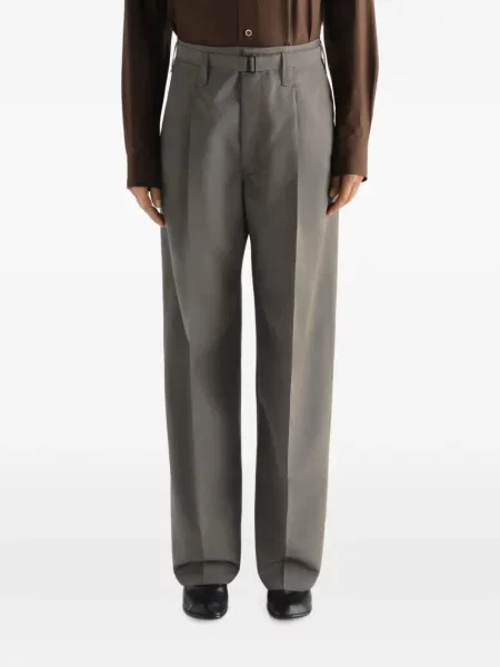 Pantaloni Lemaire de lână gri