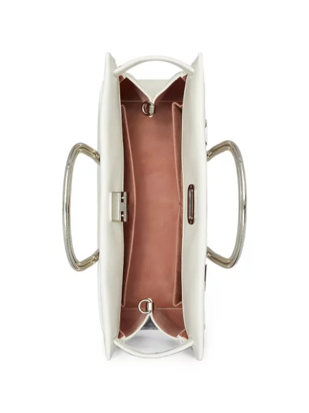 Geantă shopper Tory Burch alb
