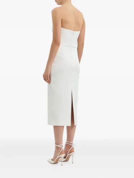Rochie midi Rebecca Vallance până la genunchi de costum alb