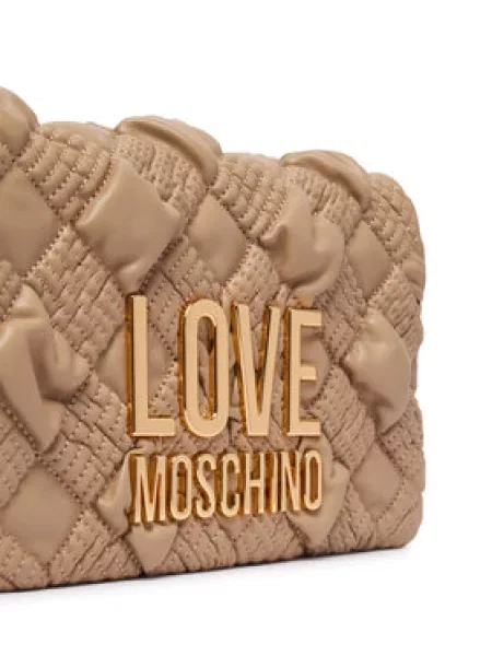Ročna torba LOVE MOSCHINO bež