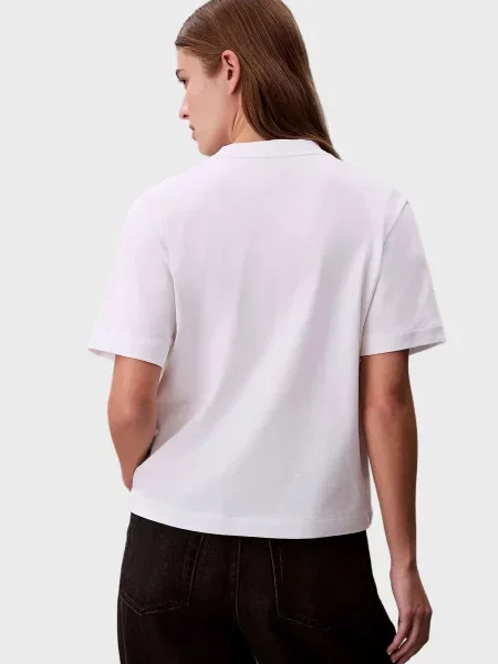 Графічний футболка Calvin Klein Jeans біла