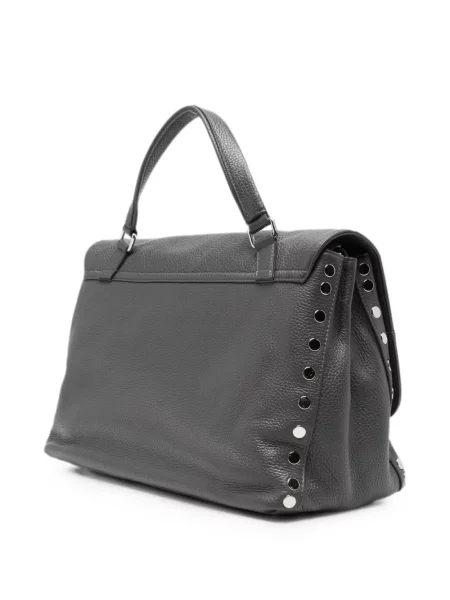 Geantă shopper Zanellato din piele gri