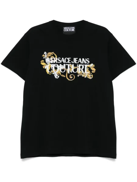 Tricou Versace Jeans Couture cu imagine negru