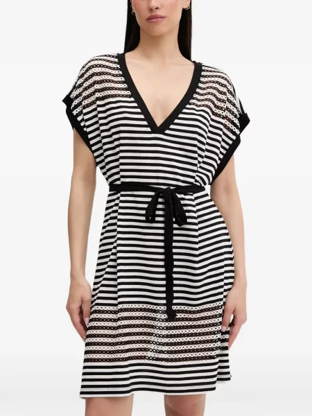 Cu centură rochie mini Liu Jo alb