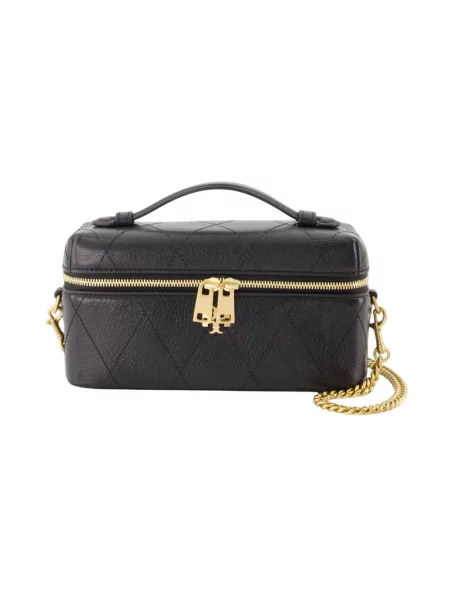 Torebka Tory Burch skórzana pikowana czarna