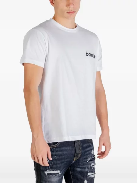 Tricou Bomber cu imagine alb