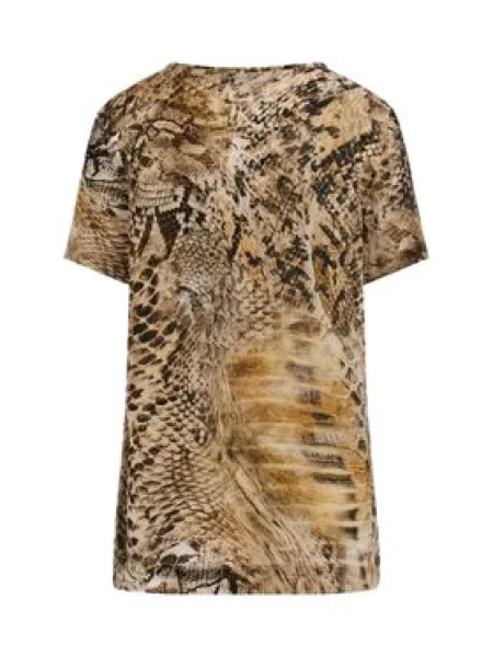 Marciano Guess Halenka Blusa tatjana ss printed Comfort Fit hnědá
