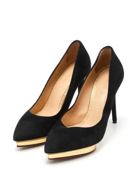 Platform talpú körömcipő Charlotte Olympia fekete