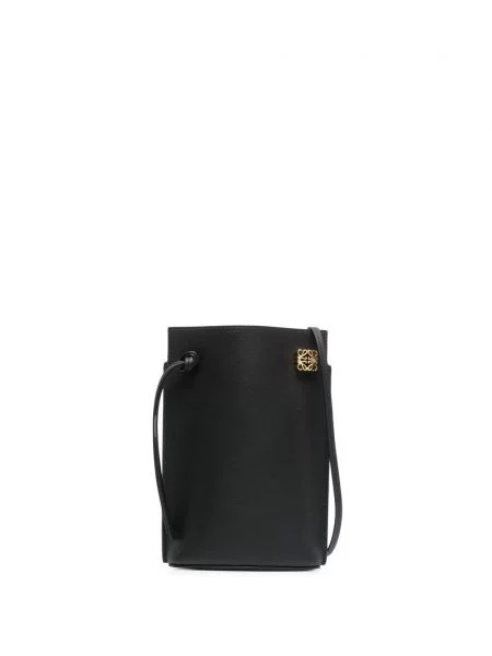 Geanta crossbody Loewe din piele cu autograf negru