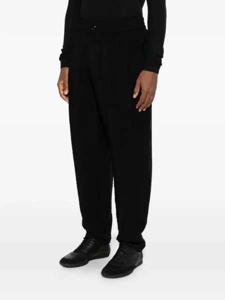 Pantaloni Giorgio Armani conici negru