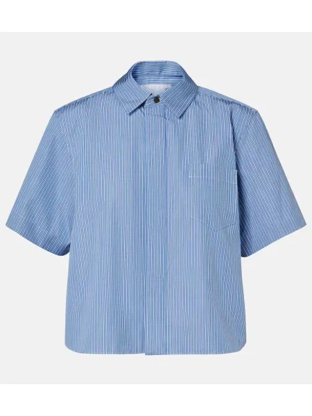 Cămașă Sacai din poplin albastru