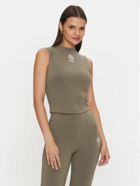 Guess Bluză Elea Kaki maro