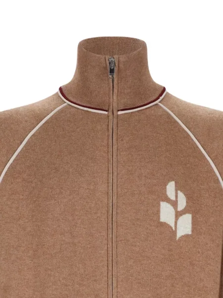 Cardigan Marant cu broderie maro