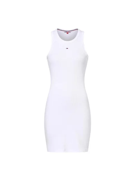 Sukienka jeansowa Tommy Jeans biała