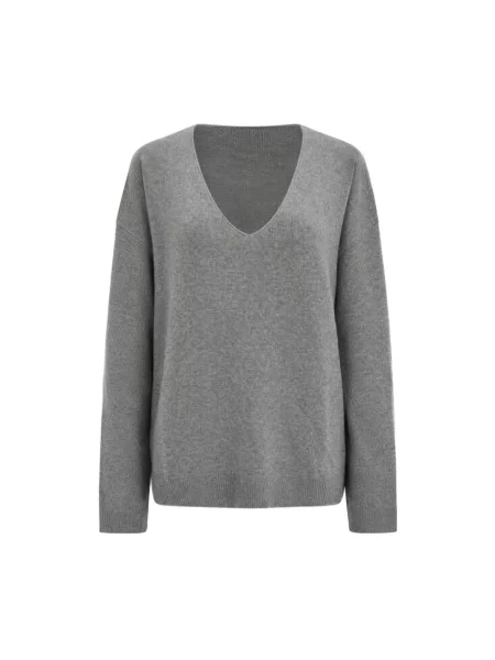 Sweter Le Kasha z kaszmiru szary