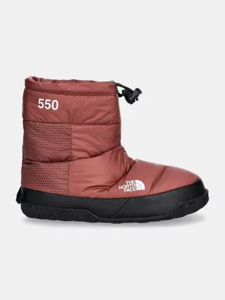 Μπότες χιονιού The North Face Nuptse Apres Bootie πορτοκαλί