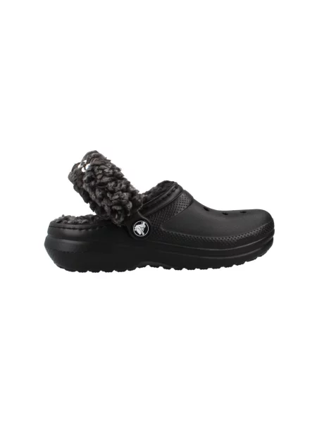 Natikače Crocs Classic Fleece Lined Clog K crna