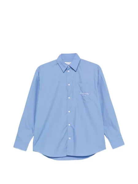 Cămașă Sporty & Rich cu broderie albastru
