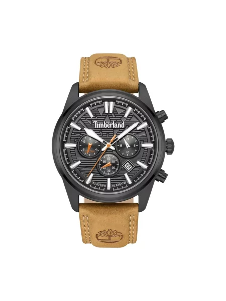 TIMBERLAND Analogové hodinky Duo-time watch Bridge Extension' hnědá