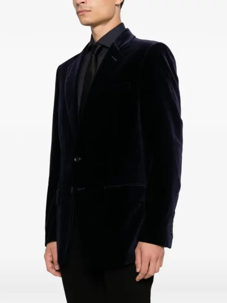 Sacou Tom Ford de catifea albastru