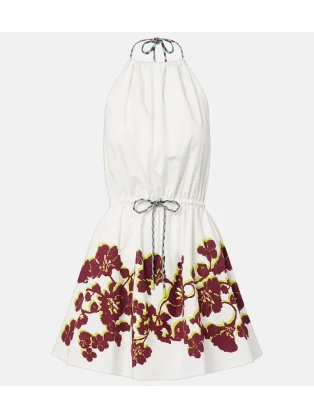Rochie Alemais cu model floral alb