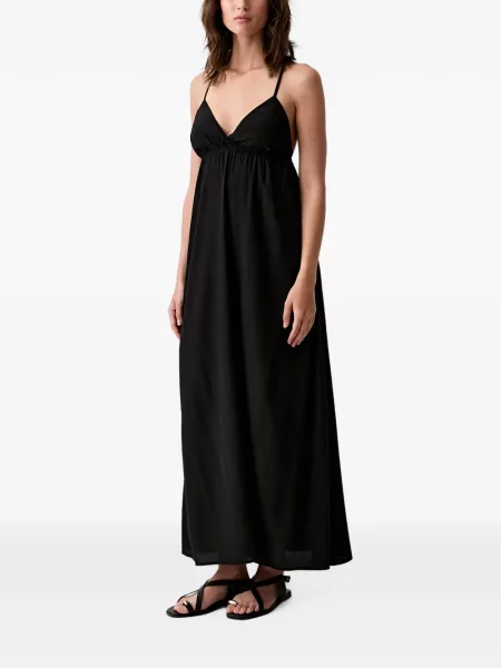 Rochie maxi Benetton fără mâneci negru