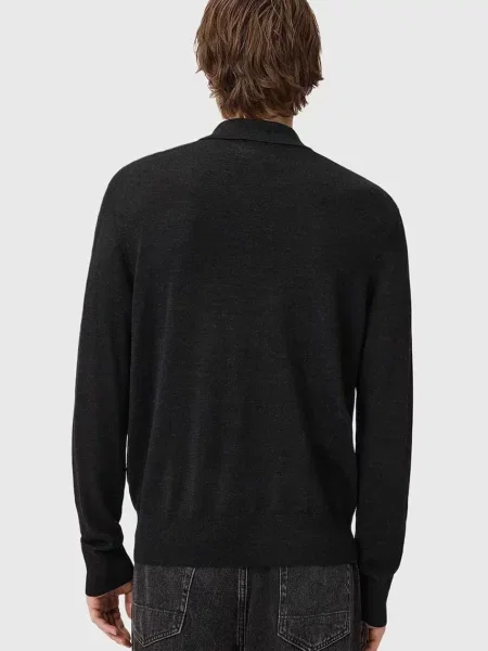 AllSaints sweter wełniany czarny
