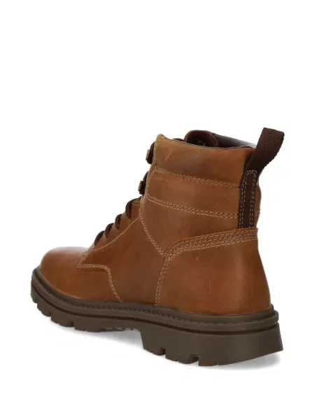 Botine Caterpillar cu șireturi din piele maro