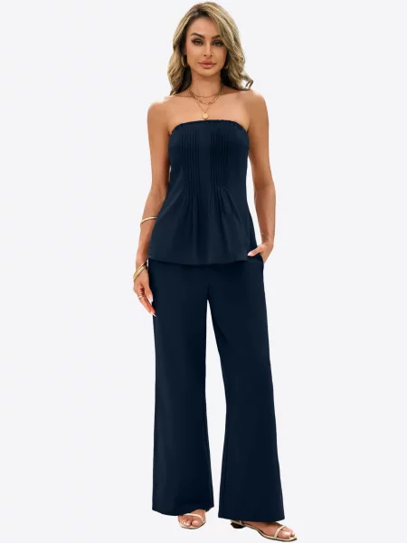 Imily Bela Costum cu pantaloni bleumarin