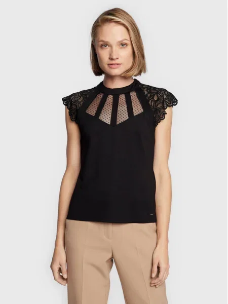 Morgan Блуза черен