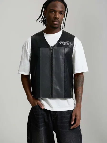 Ed Hardy Vestă gri negru