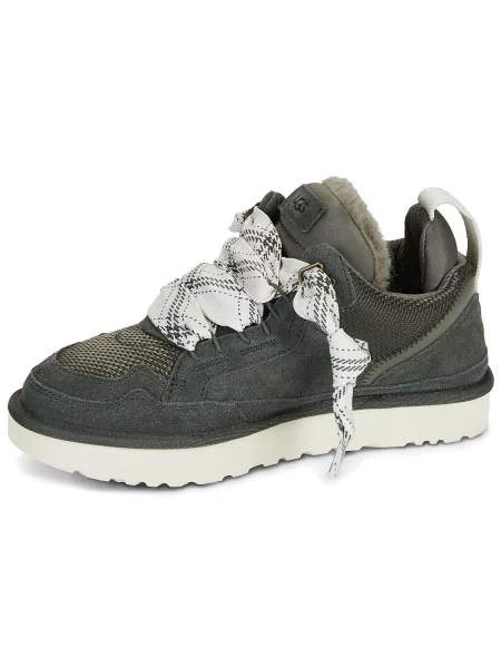 UGG Sneakers LOWMEL cu adaos de lână | shearling | piele întoarsă negru
