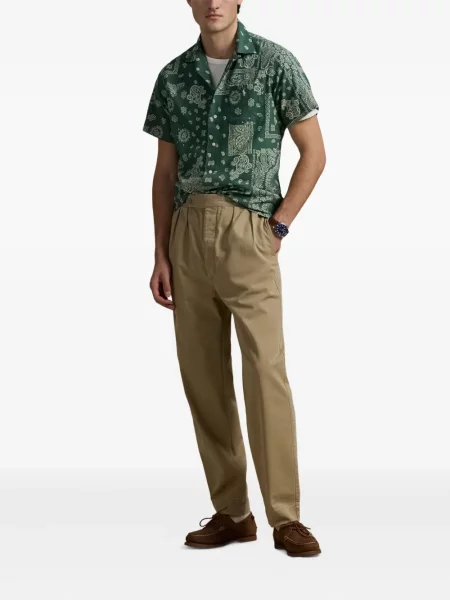 Tricou polo Polo Ralph Lauren cu imagine cu dungi din țesătură twill albastru