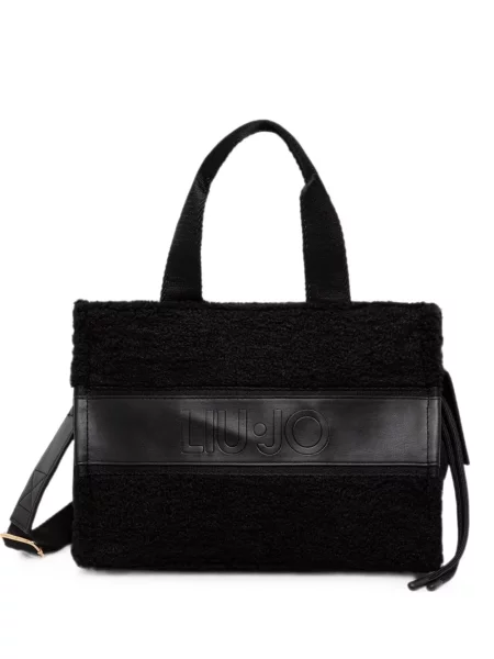 Ursuleț de pluș geantă shopper Liu Jo negru