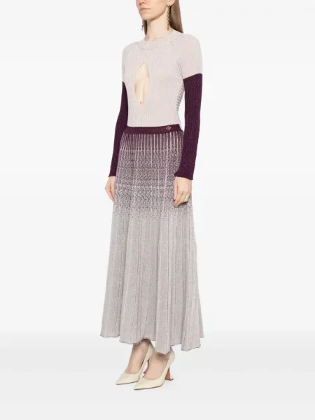 Rochie Saiid Kobeisy tricotate de costum violet