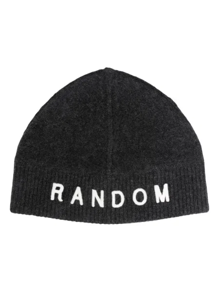 Căciulă Random Identities cu broderie tricotate gri